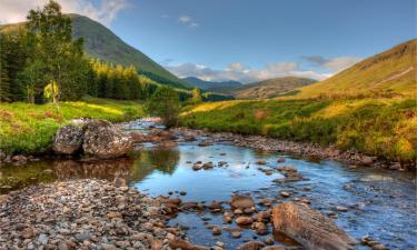 Tummel Bridge的带停车场的酒店