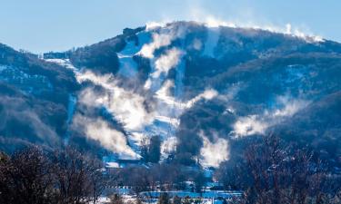 糖山的滑雪度假村