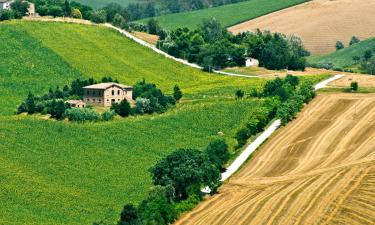 Monte San Giusto的带停车场的酒店