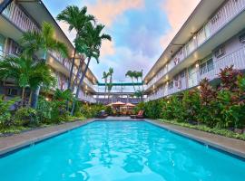 太平洋码头酒店，位于檀香山魏玛诺泳池路径起点附近的酒店