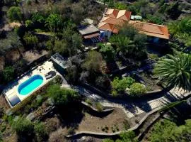 Feriendomizil Finca Tijarafe mit beheiztem, abdeckbarem Pool