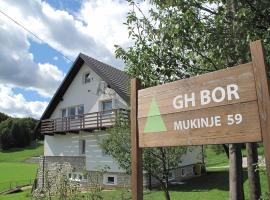 Guesthouse Bor Plitvice Lakes，位于普利特维采湖朱克斯-穆金杰汽车站附近的酒店