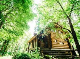太阳雪木屋度假屋，位于小谷村的酒店