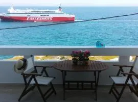 Overlooking the blue sea