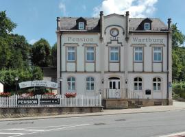 Pension Zur Wartburg，位于奥尔贝尔恩豪"An der Frankwarte" Olbernhau Ski Lift附近的酒店