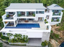 Plai Laem 5BR Beach View Villa SDV030-By Samui Dream Villas，位于曾蒙海滩的酒店