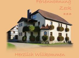 Ferienwohnung Zeck，位于巴特司塔福斯坦的公寓