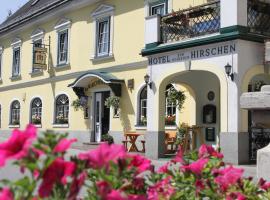 Hotel zum goldenen Hirschen，位于伊布斯河畔格施特灵的低价酒店