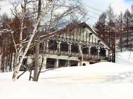 斑尾高原小木屋酒店，位于饭山市的酒店