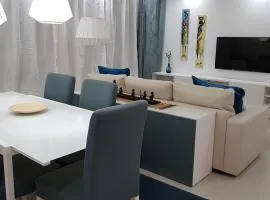 Elegant Modern Blue Apartment