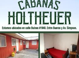 Cabañas Holtheuer，位于瓦尔迪维亚Supermercado Lider附近的酒店