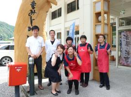 momijigawa onsen，位于Naka科圆日和佐海龟博物馆附近的酒店