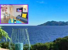 ZEN BEACH CANNES Sea View Apartment Beach in front X2 Pools-AC-Clim-Wifi-Free Parking inside，位于戛纳的度假村