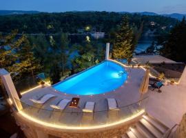 Luxury Villa Hvar Enigma with Pool，位于韦伯斯卡的Spa酒店
