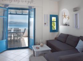 JUST BLUE with amazing Sea Views in Piso Livadi，位于皮索利瓦迪的别墅