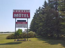 Sunset motel，位于波蒂奇拉普雷里的汽车旅馆