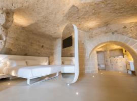 Aquatio Cave Luxury Hotel & SPA，位于马泰拉Sassi di Matera的酒店