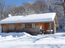 8 Chalets des Lodges du H&eacute;risson avec po&ecirc;le &agrave; bois，位于Bonlieu的乡村别墅