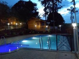 Cozywoods Hill Resort，位于Banastarim的带泳池的酒店