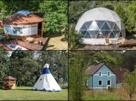 Glamping Podgrodzie，位于新瓦尔普诺的豪华帐篷