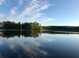 Private Lakeside Holiday Property in Nature，位于Kankaanpää的带泳池的酒店