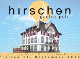 Hotel Hirschen Plaffeien，位于Plaffeien的酒店