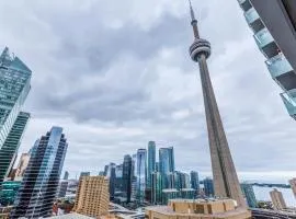 CHOL Furnished Suites Heart of Downtown Toronto, 2 Beds, Free Parking, CN Tower View