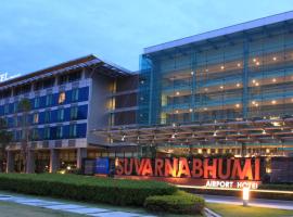 Novotel Bangkok Suvarnabhumi Airport，位于莱卡邦的带按摩浴缸的酒店