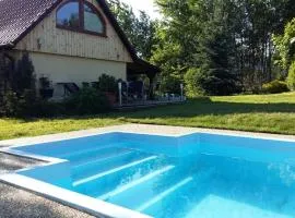 Dom Grabowa z sauną i podgrzewanym basenem