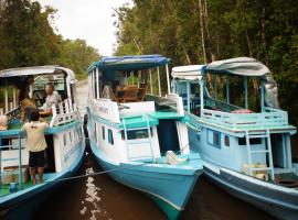 Kelotok Orangutan Tanjung Puting，位于Kumai的船屋