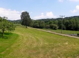 Ferienwohung mit Blick auf die Pferdekoppel