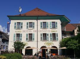 Hôtel de Genève et Restaurant , Faverges-Seythenex，位于法韦热的酒店