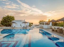 奥斯特里亚旅馆，位于Moutsouna Naxos穆祖纳海滩附近的酒店