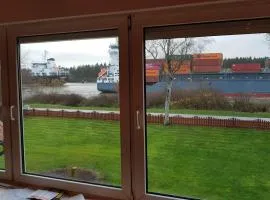 Ferienwohnung mit wunderschönem Blick auf den Nord-Ostsee-Kanal