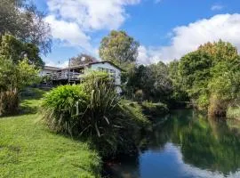 Classical Lockwood house nearby the stream