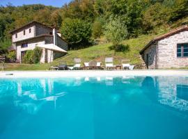 Holiday villa with pool, Mulino del Pita，位于巴尔加的乡间豪华旅馆