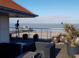 IDEAL TOWER DAKTERRAS，位于布兰肯贝赫Blankenberge Pier附近的酒店