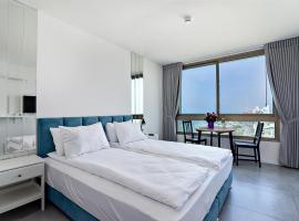 Netanya SeaView ApartHotel，位于内坦亚的海滩短租房