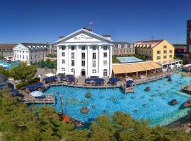 钟岩欧洲主题公园&冒险度假村四星级高级酒店，位于鲁斯特的酒店