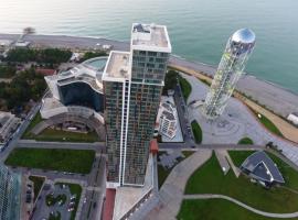 Premium apartment in Porta Batumi Tower，位于巴统阿里和尼诺纪念碑附近的酒店