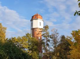 Historischer Wasserturm von 1913，位于格拉尔-米里茨的乡村别墅