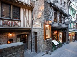 白羔羊酒店，位于圣米歇尔山的酒店