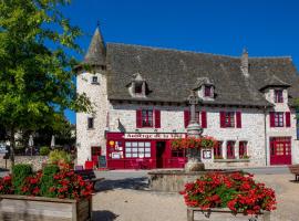 Logis Hôtel Restaurant Auberge de la Tour，位于Marcolès的酒店