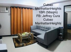 Cubao ManhattanHeights Unit 7EF Tower B, 1BR，位于马尼拉奎松市古堡市附近的酒店