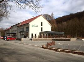 Hotel Grünwalde，位于哈雷威斯特法伦的低价酒店