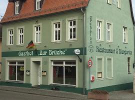 Gasthof " Zur Brücke"，位于Alsleben的酒店