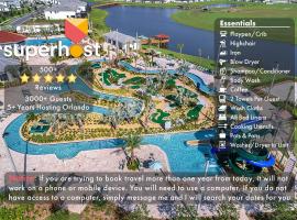 B - New 4 Bedroom Home - 5 Miles to Disney - Free Water Park - Private Pool，位于基西米的无障碍酒店