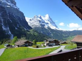 Chalet Verbrunnenhaus Grindelwald，位于格林德尔瓦尔德奥瓦尔德缆车附近的酒店