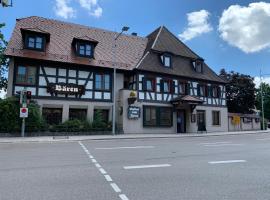 Gasthof zum Bären，位于阿斯佩格的带停车场的酒店