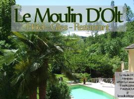 Hôtel Le Moulin D'Olt，位于拉卡努尔格布里诺克斯机场 - MEN附近的酒店